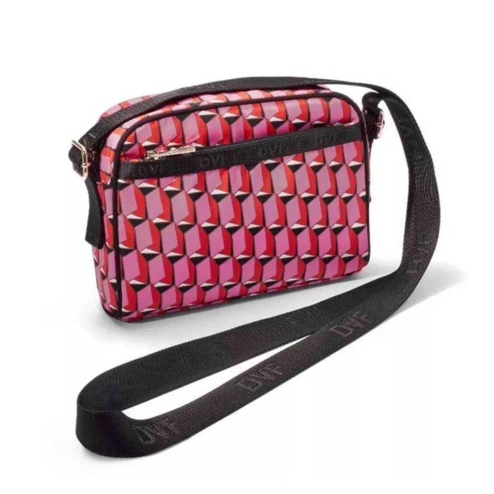 Diane Von Furstenberg DVF x Target Limited Edition Collab Pink Geo Camera Bag
